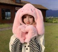 GORRO CON BUFANDA Y GUANTE CINNAMOROLL ROSA