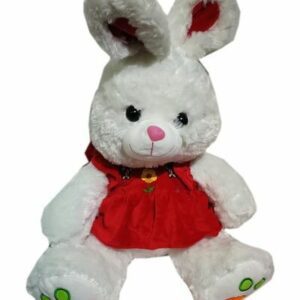 Conejo con vestido huella en pata 40cm