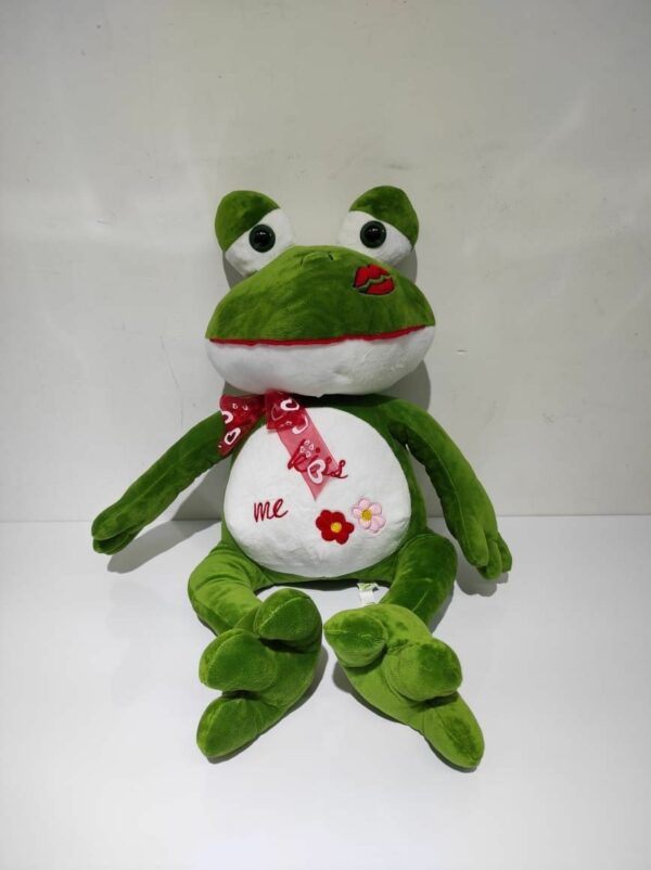 Rana con moño 43cm