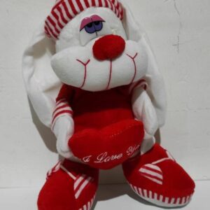 Conejo paton con corazón 19cm