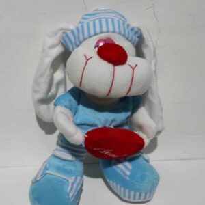 Conejo paton con corazón 19cm