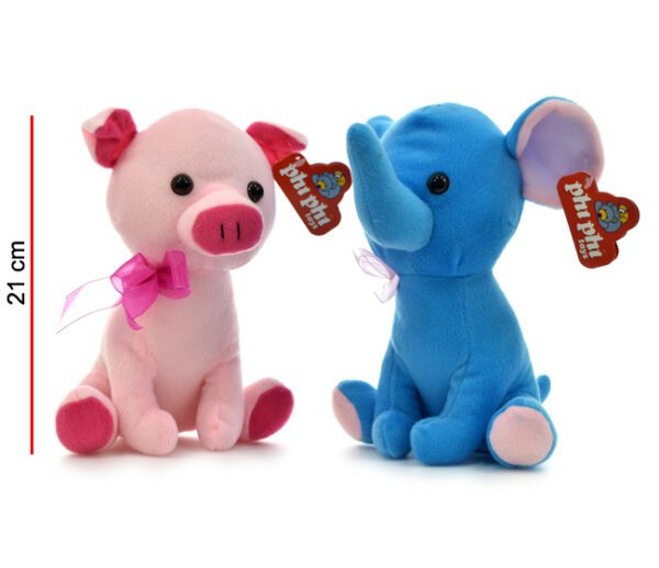 ELEFANTE MONO Y CHANCHO 21CM