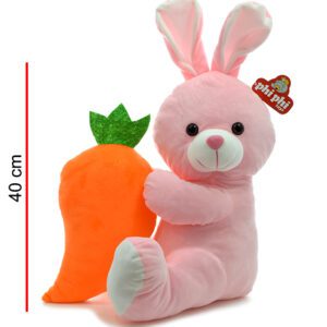 CONEJA CON ZANAHORIA GRANDE 40CM