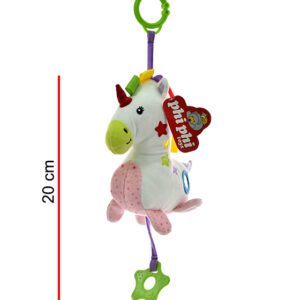 UNICORNIO CON ACTIVIDAD 20CM