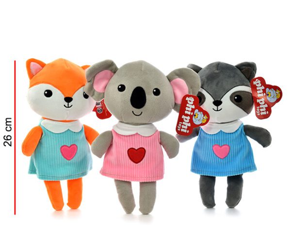 ANIMALES VESTIDOS 26CM