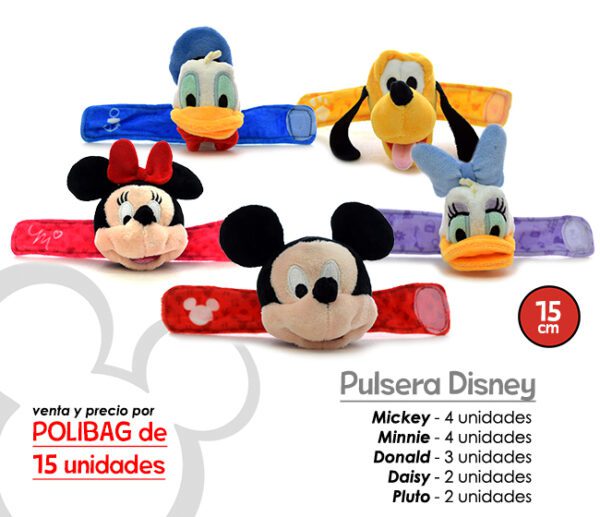 SURTIDO PULSERAS DISNEY 15CM