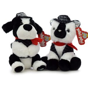 GATO Y PERRO TANGUEROS 22CM CON SONIDO