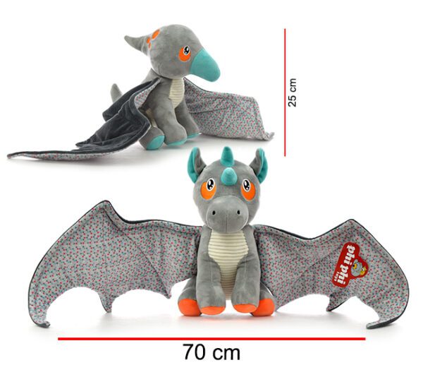 MURCIELAGO Y DRAGON CON ALAS EXTENDIDAS 25CM