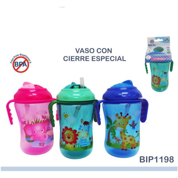 Vaso entrenador con asas