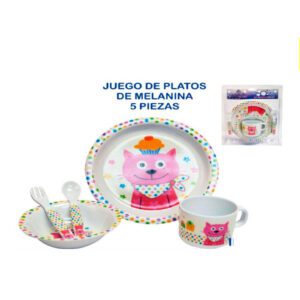 Set Cubiertos En Melanina Para Bebes