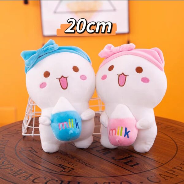 Gato Kawaii Milk Azul