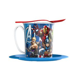 Set Taza Con Plata + Cuchara Avengers