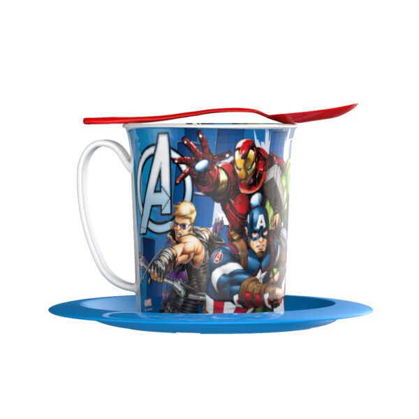 Set Taza Con Plata + Cuchara Avengers