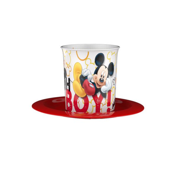 Set Taza C/Plato + Cuchara Mickey