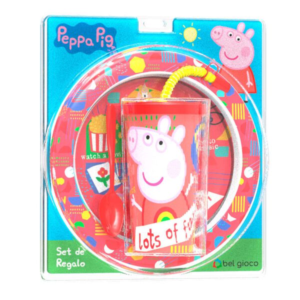 Blister Plato + Vaso Sport Peppa Pig