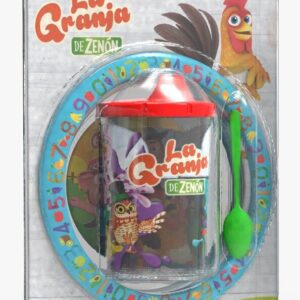 Blister Plato + Vaso Sport Canciones De La Granja