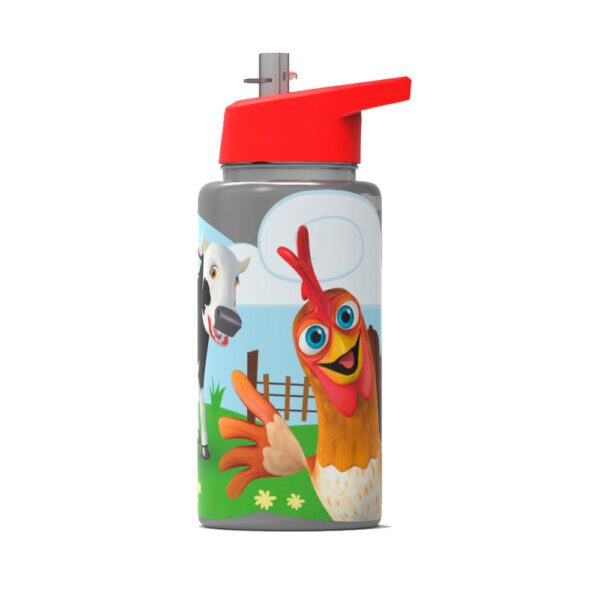 Botella 500 Ml Straw Top Canciones De La Granja