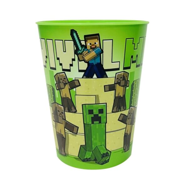 Vaso Plastico Minecraft 468 Ml