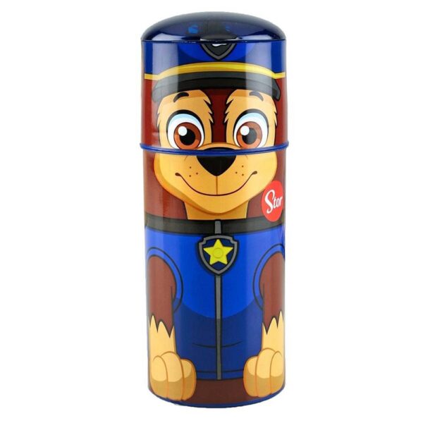 Vaso Figura Con Tapa Paw Patrol 350 Ml