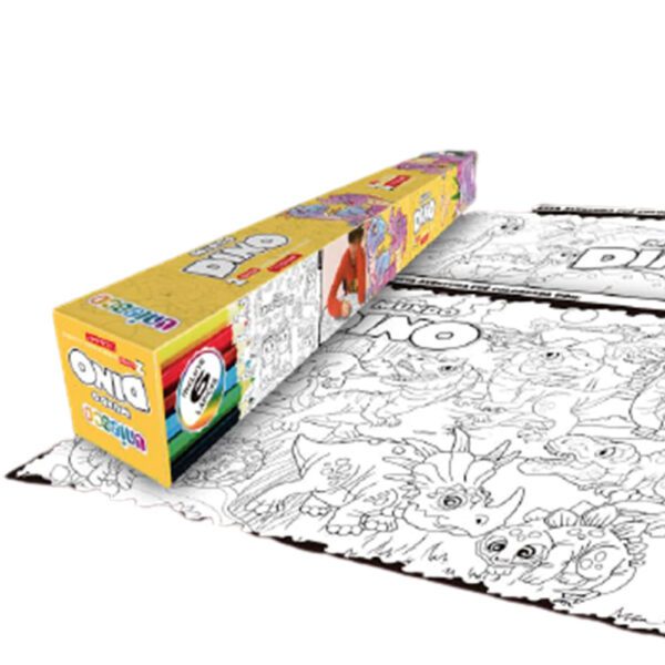 Dino 2 Súper Láminas 64x48 Para Colorear Y Colgar