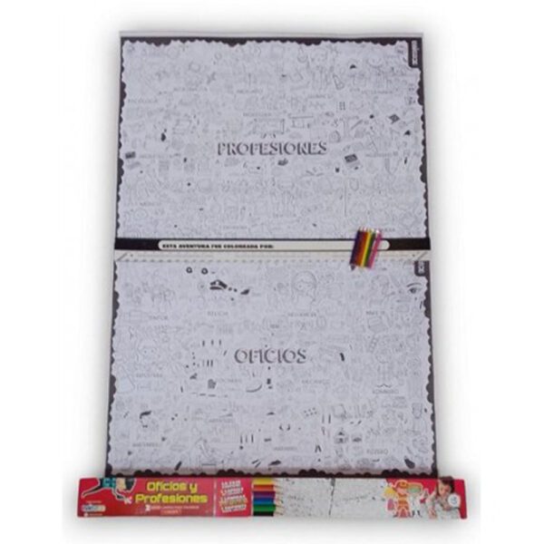 Oficios Y Profesiones 2 Super Laminas Para Colorear Y Colgar
