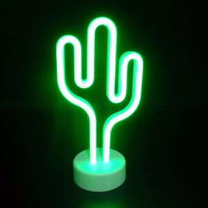 Lampara De Neon Cactus