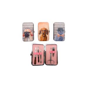Set Manicura x 5 Pzas. Diseño Perro - Gato