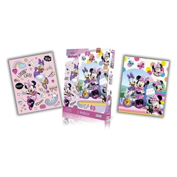 2 Puzzle 24 y 36 pzas Minnie