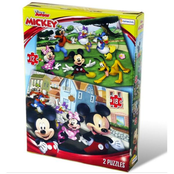 2 puzzle 12 y 18 pzas Mickey