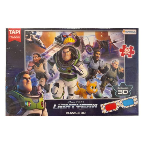 Puzzle 3D 60 Piezas Con Anteojos Lightyear