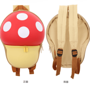 MOCHILA INFANTIL CON DISEÑO DE HONGO