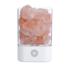 LÁMPARA DE SAL USB VELADOR MULTICOLOR YOGA MEDITACIÓN CUADRADO