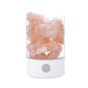 LÁMPARA DE SAL USB VELADOR MULTICOLOR YOGA MEDITACIÓN REDONDO