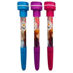 Boligrafo Con Sello Y Burbujero Frozen