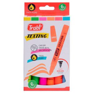 Resaltador Texting Fluo x 6 Surtido