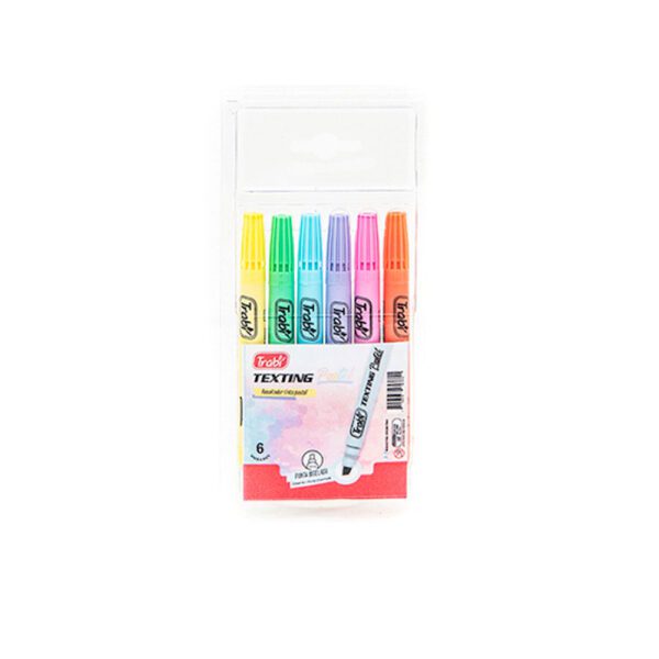 Resaltador Texting Pastel x 6 Surtido