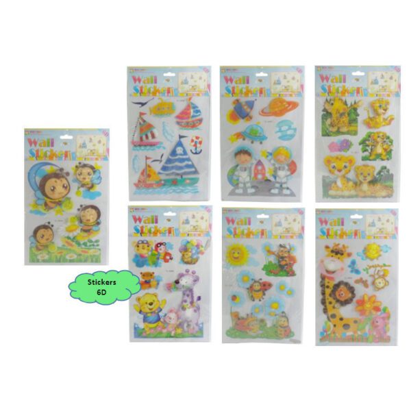Stickers Decorativo  3D 22x37 Cm