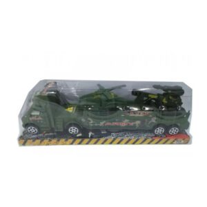 Camión Militar A Fricción 31x10x7 Cm