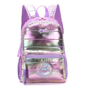 Mochila Think Happy Shine Matelase Combinada C/Llavero 18"