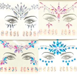 STRASS AUTOADHESIVA CARA OJOS UÑAS x1 COD.3/162 AL AZAR