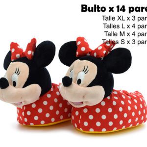PANTUFLA MINNIE X 14 PARES