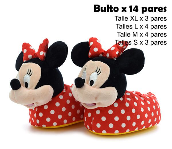 PANTUFLA MINNIE X 14 PARES
