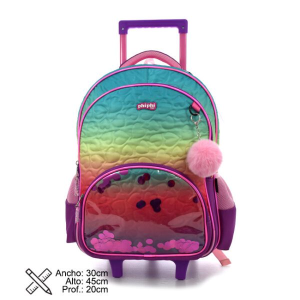 Mochila Con Carro Degradee Floating 18 Pulg