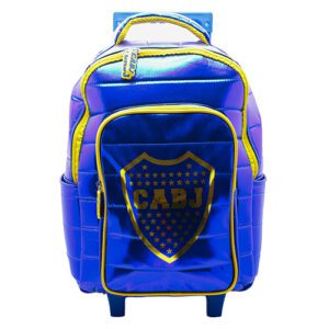 Mochila Boca Jr 16 Pulg Con Carro
