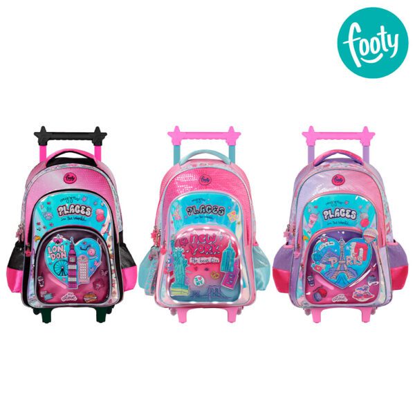 MOCHILA CARRO 18"  CON LED  I LOVE