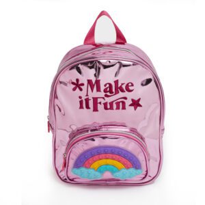 Mochila De 12 Pulg Material Metalizado
