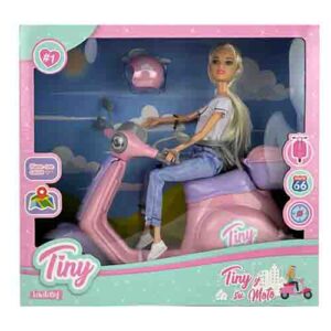 Muñeca Tiny Y Su Moto 33x31x10 Cm