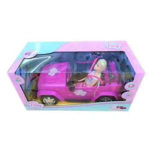 Muñeca Tiny Y Su Jeep 43x22x20 Cm