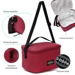 Lunchera Goodpak Bordo 14x22x15 Cm
