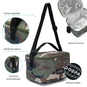 Lunchera Goodpak Print Camuflado 14x22x15 Cm
